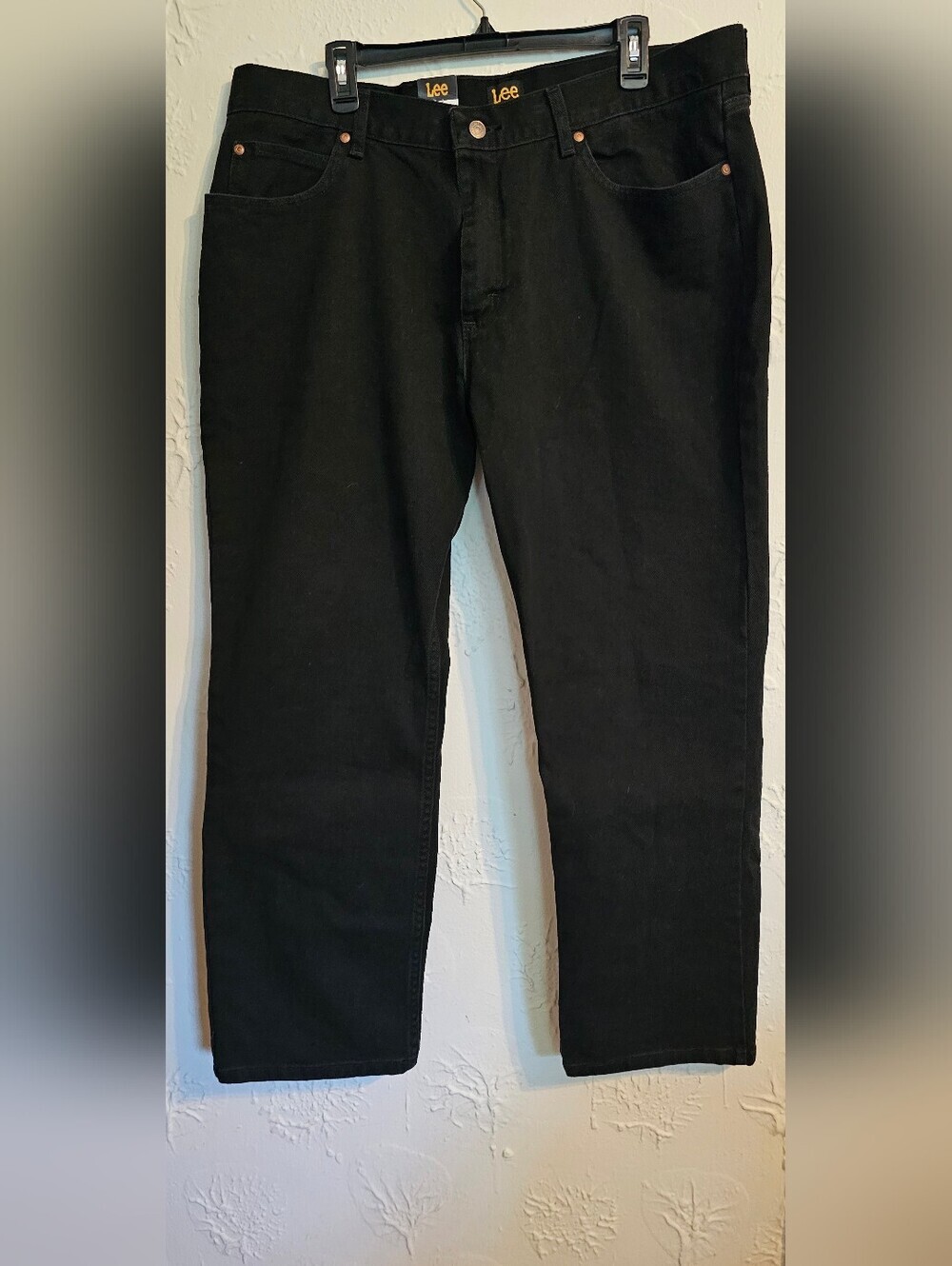 NWT LEE 40x30 Mens Jeans Black Relaxed Fit - Picture 1 of 7